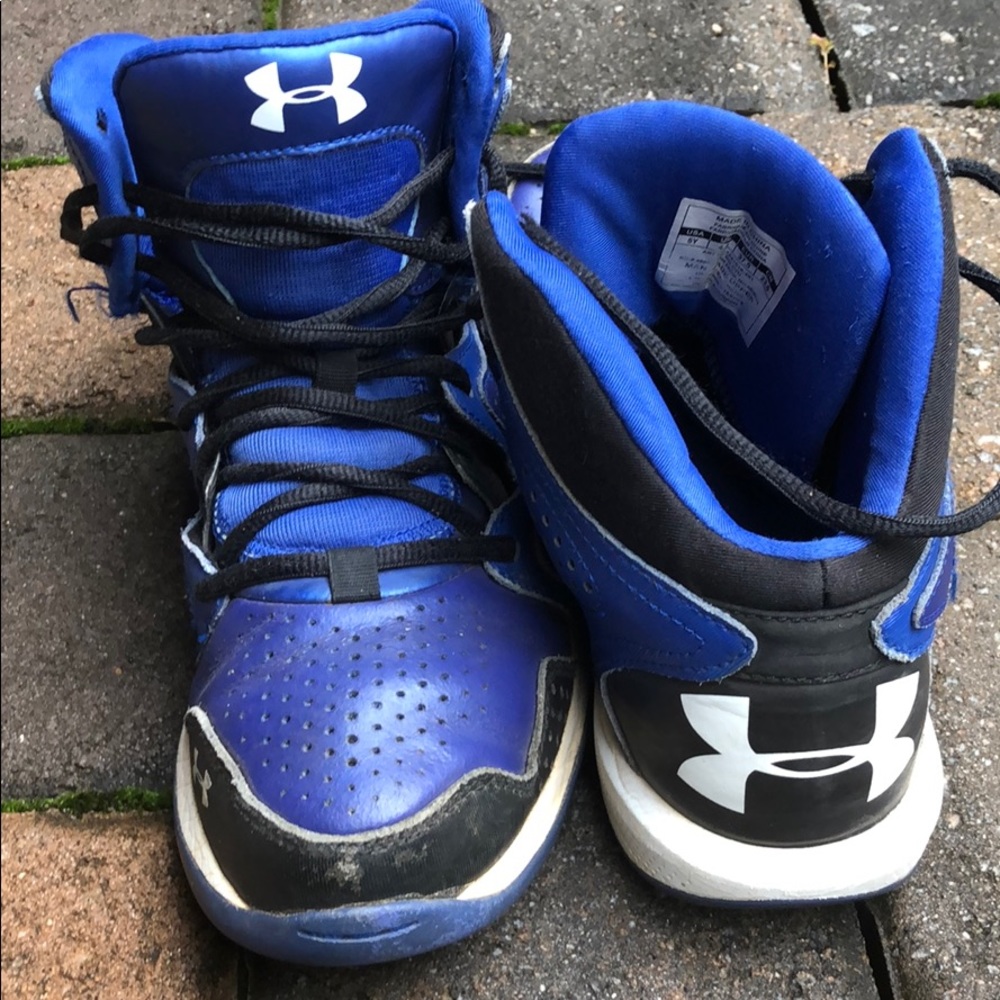Under Armour cobalt high tops